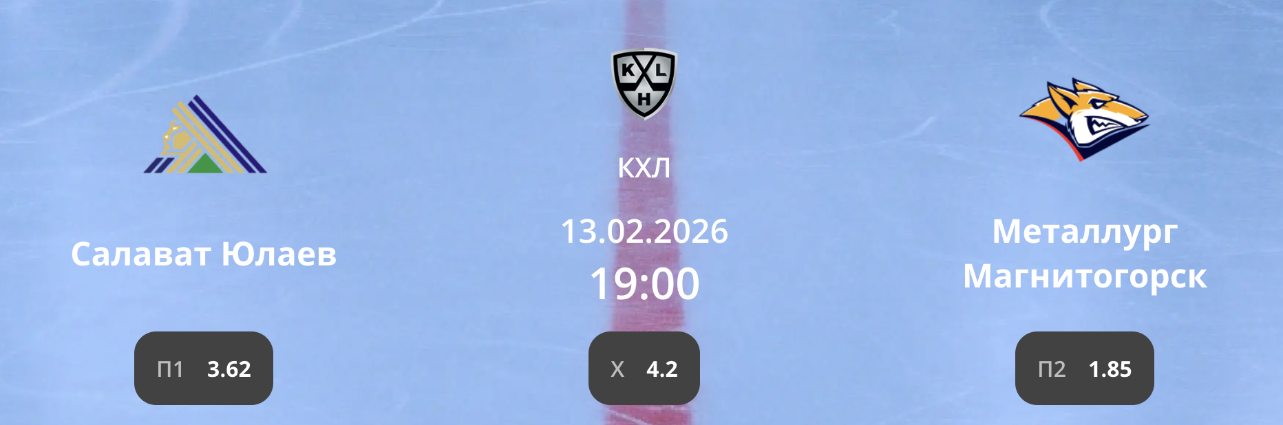 Салават Юлаев - Металлург: варианты от аналитиков на матч КХЛ