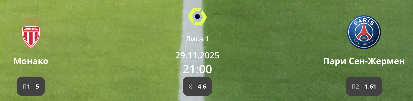 Монако - ПСЖ: варианты от аналитиков на матч Лиги 1