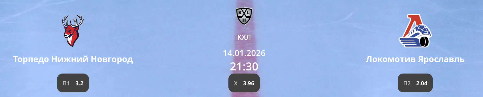 Торпедо - Локомотив: варианты от аналитиков на матч КХЛ