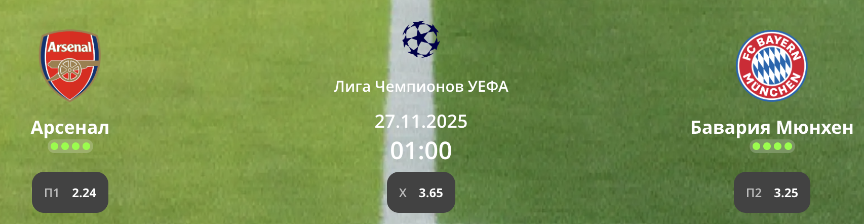 Арсенал - Бавария: варианты от аналитиков на матч ЛЧ
